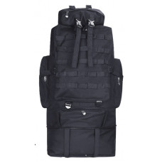 Тактичний туристичний рюкзак розсувний на 80-100 літрів TacticBag RVL XS100-1-чорний