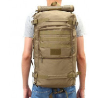 Сумка-рюкзак тактична міська на 50 л TacticBag RVL R101-3-койот