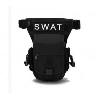 Стегнова поясна сумка S. W. A. T. Чорна.