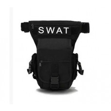 Стегнова поясна сумка S. W. A. T. Чорна.