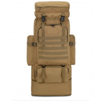 Рюкзак із системою M.O.L.L.E розсувний на 70-85 літрів TacticBag RVL k1006-койот