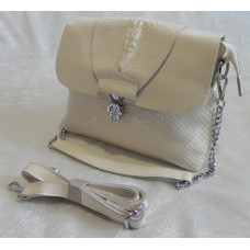 Жіноча сумка з натуральної шкіри RVL 291095 beige