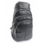 Чоловіча шкіряна сумка через плече (однолямковий рюкзак) RVL 1613 black