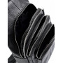 Чоловіча шкіряна сумка через плече (однолямковий рюкзак) RVL 1613 black