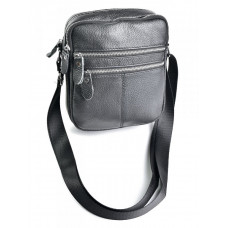 Мужская сумка через плечо из натуральной кожи RVL W-125 Black