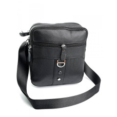 Мужская сумка через плечо из натуральной кожи RVL 2628 Black