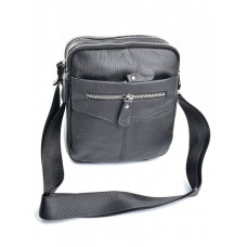 Мужская сумка через плечо из натуральной кожи RVL 1183 Black