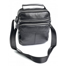 Мужская сумка через плечо из натуральной кожи RVL 3657 Black