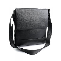Мужская сумка через плечо из натуральной кожи RVL WY-701 Black