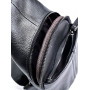 Чоловіча шкіряна сумка через плече (однолямочний рюкзак) RVL 1035 black