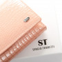 Жіночий шкіряний лаковий гаманець SERGIO TORRETTI WS-10 pink