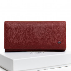 Жіночий гаманець із натуральної шкіри Dr. Bond W501 red