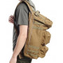 Велика однолямочна сумка ДШВ США GO-BAG Assault Pack В11 ЧОРНА