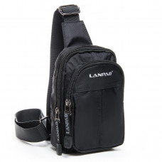 Сумка мужская на плечо Lanpad 7662 black