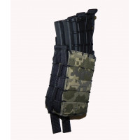 Подсумок відкритого типу, подвійний (спарка) для 2-х магазинів АК.